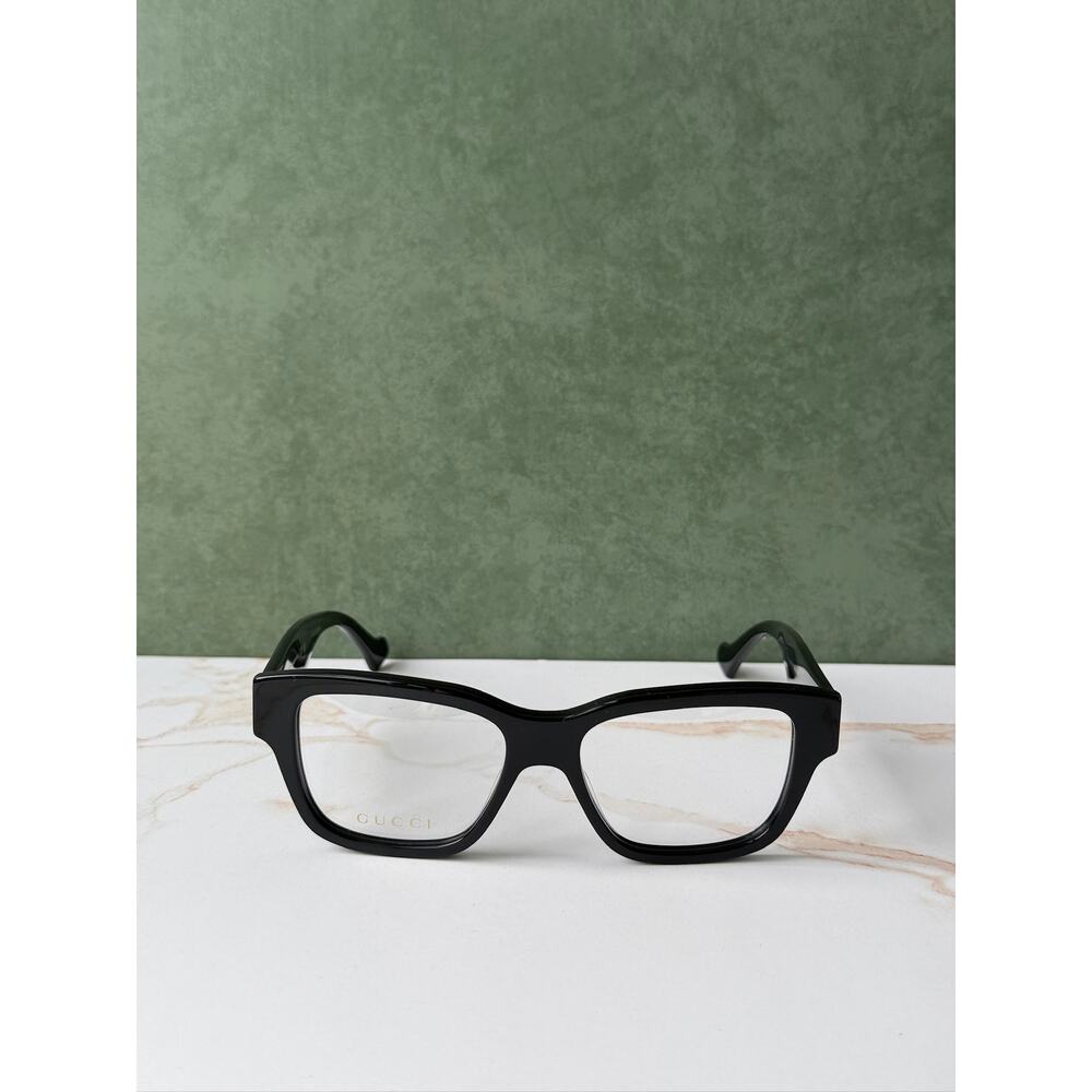 NEW Gucci GG1428O Black Unisex Square Eyeglasses Frames - Picture 10 of 10
